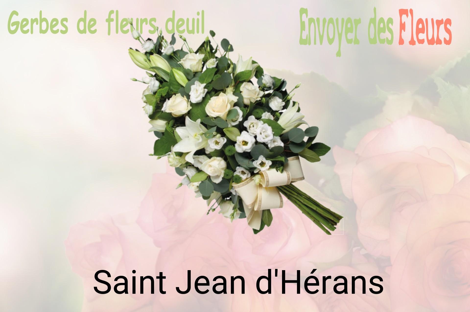 Gerbe de fleurs de deuil livrée à Saint-Jean-d'Hérans